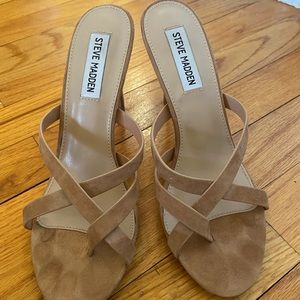Steve Madden Imani Suede Slip On Heels